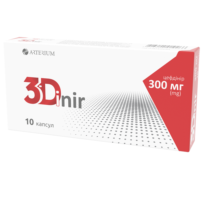 3-Дінір, капсули по 300 мг №10 (Україна)